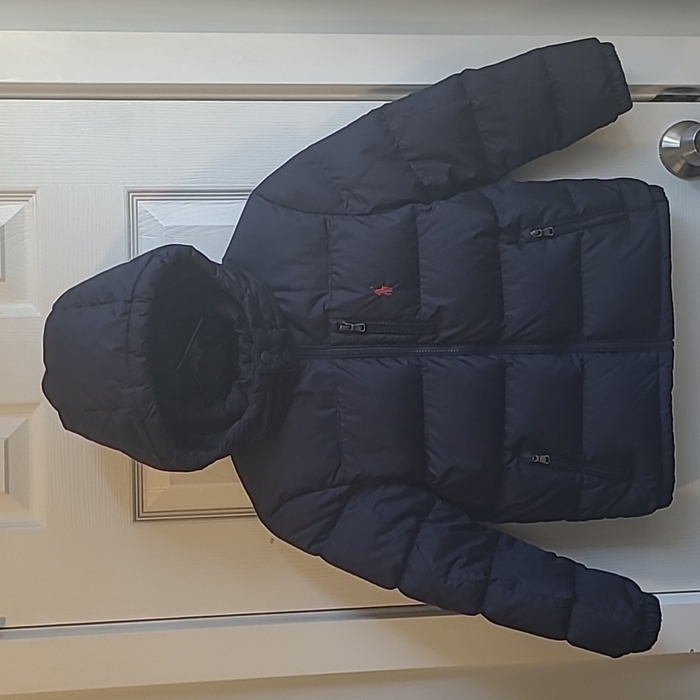 Polo Ralph Lauren, Navy Blue, Size 8 Boys Puffer Coat